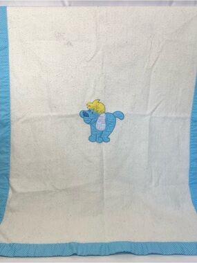 Quiltex Blue Polka Dot Baby Fabric Trim